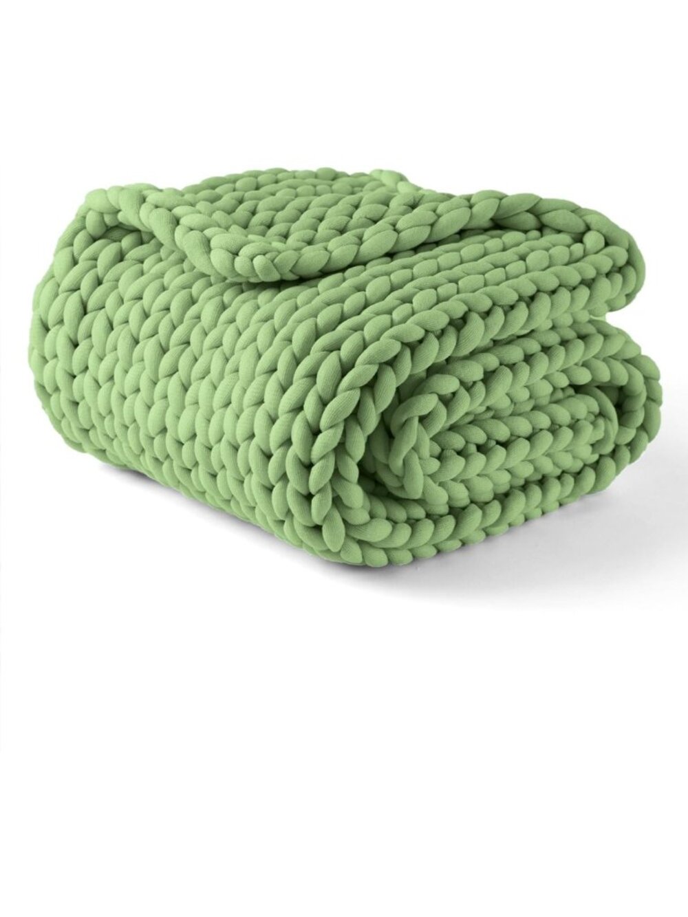 Cozy Hand Knitted Chunky Throw Blanket - Medium Weight, Skin Friendly, 50x70